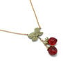Strawberry charms necklace by Michael Michaud